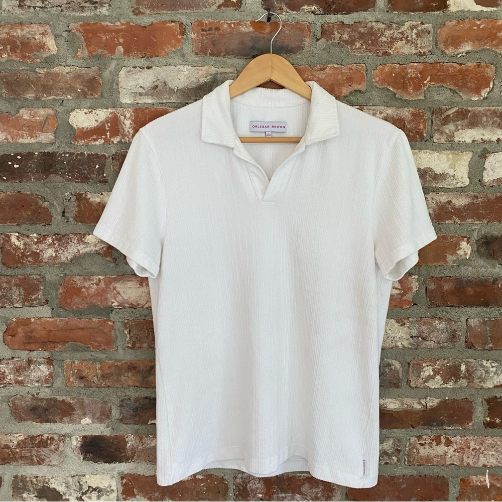 Orlebar Brown Cotton‎ Terry Polo Shirt Large